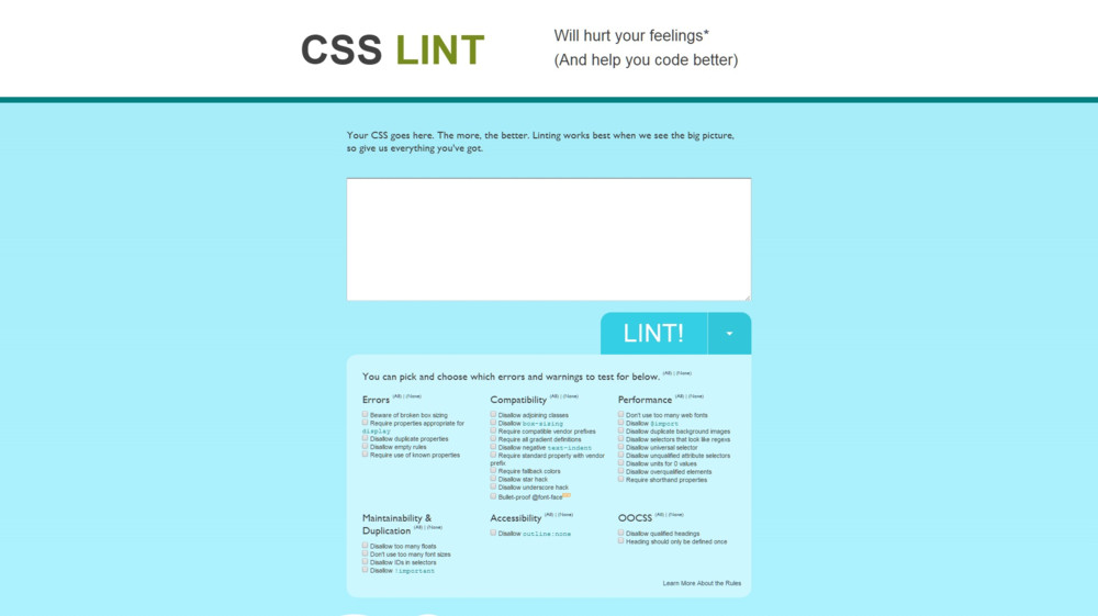 CSS Lint