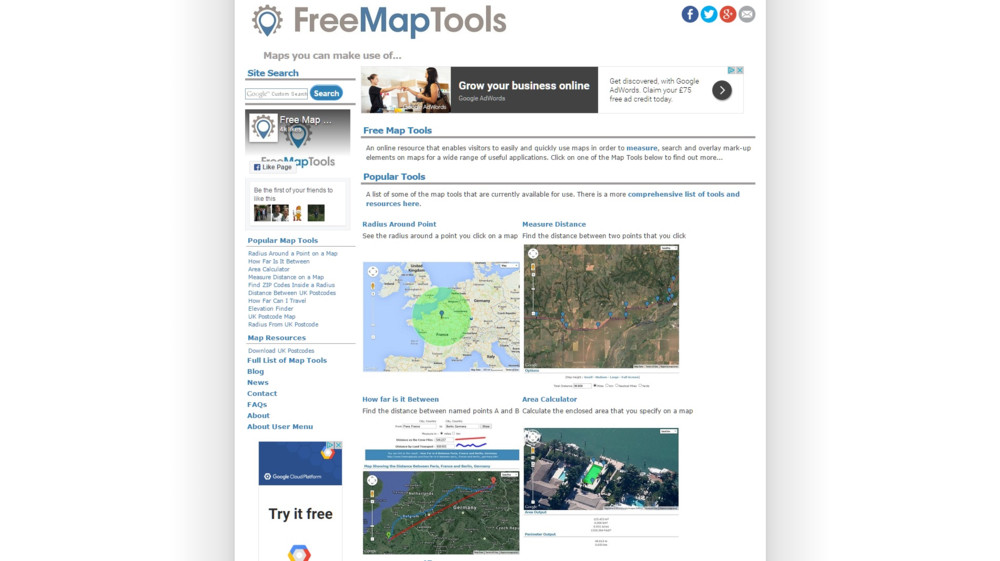 Free Map Tools