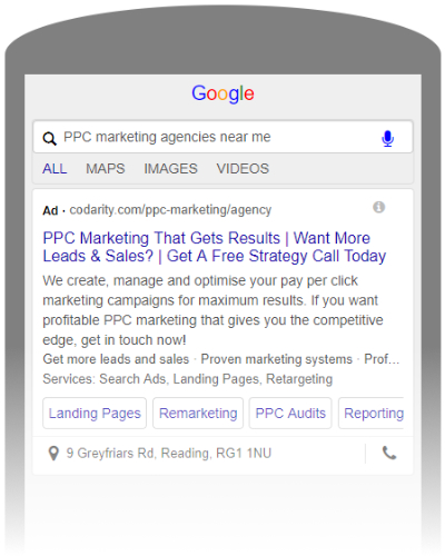 Paid Search Mobile Ad - Example