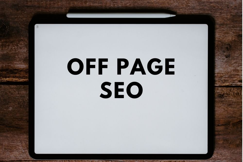 tablet with "off page SEO"